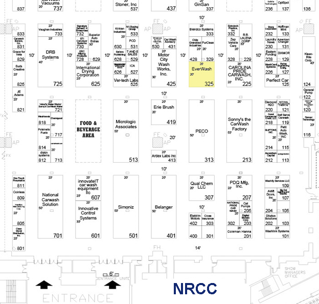 NRCC Booth Map