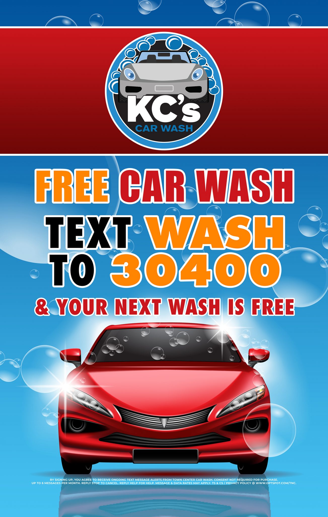 KC's Car Wash Promo Poster