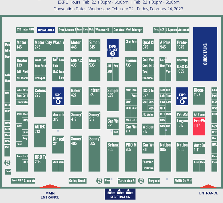 2023 SWCA Show Floor Plan