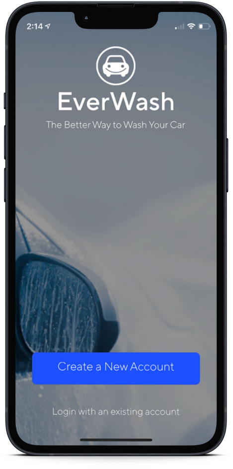 Locations map of EverWash unlimited car washes app